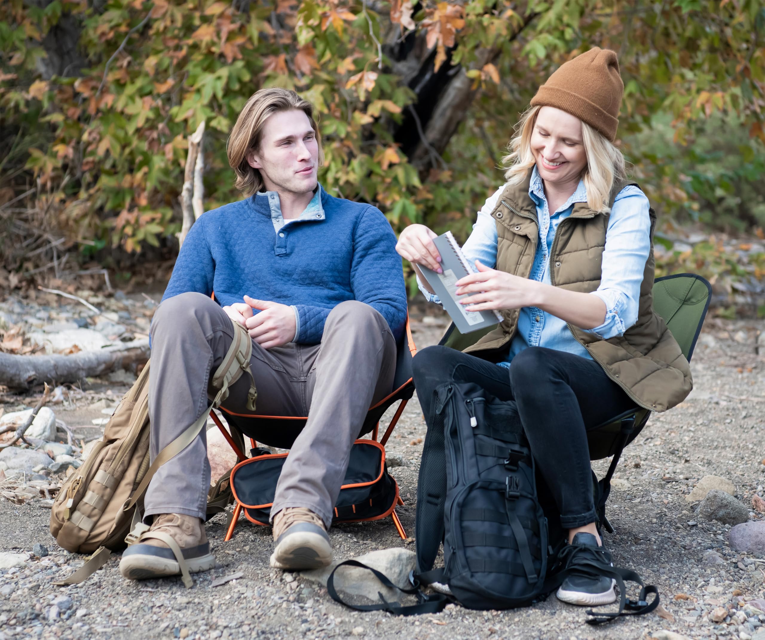 MARCHWAY ultralight-design camping chair emphasizes portability for easy travel and backpack comfort.