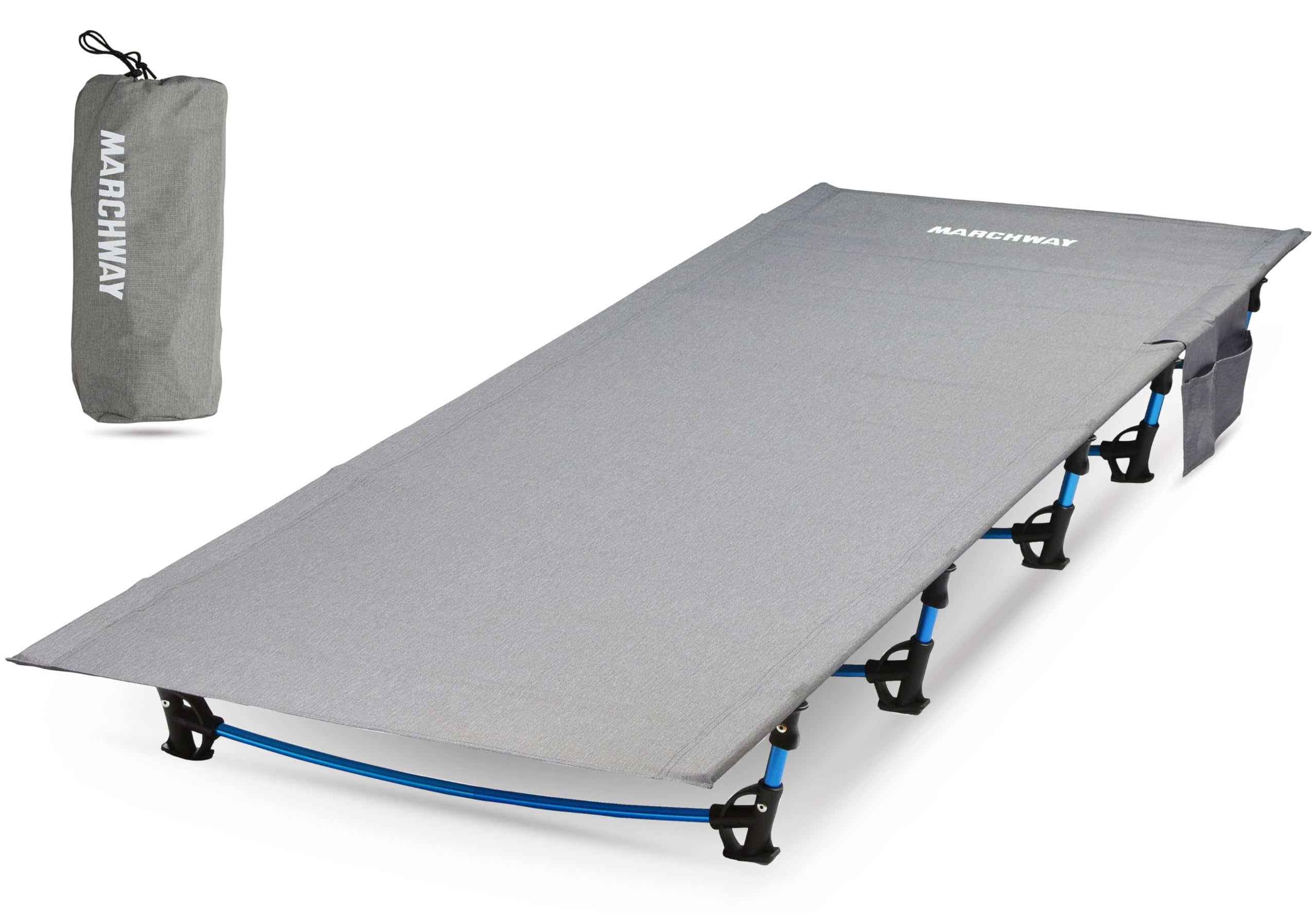 MARCHWAY ultralight cot folded compact for easy backpacking and storage