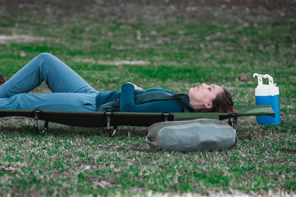 MARCHWAY ultralight cot army green off-ground design keeps you dry at camp