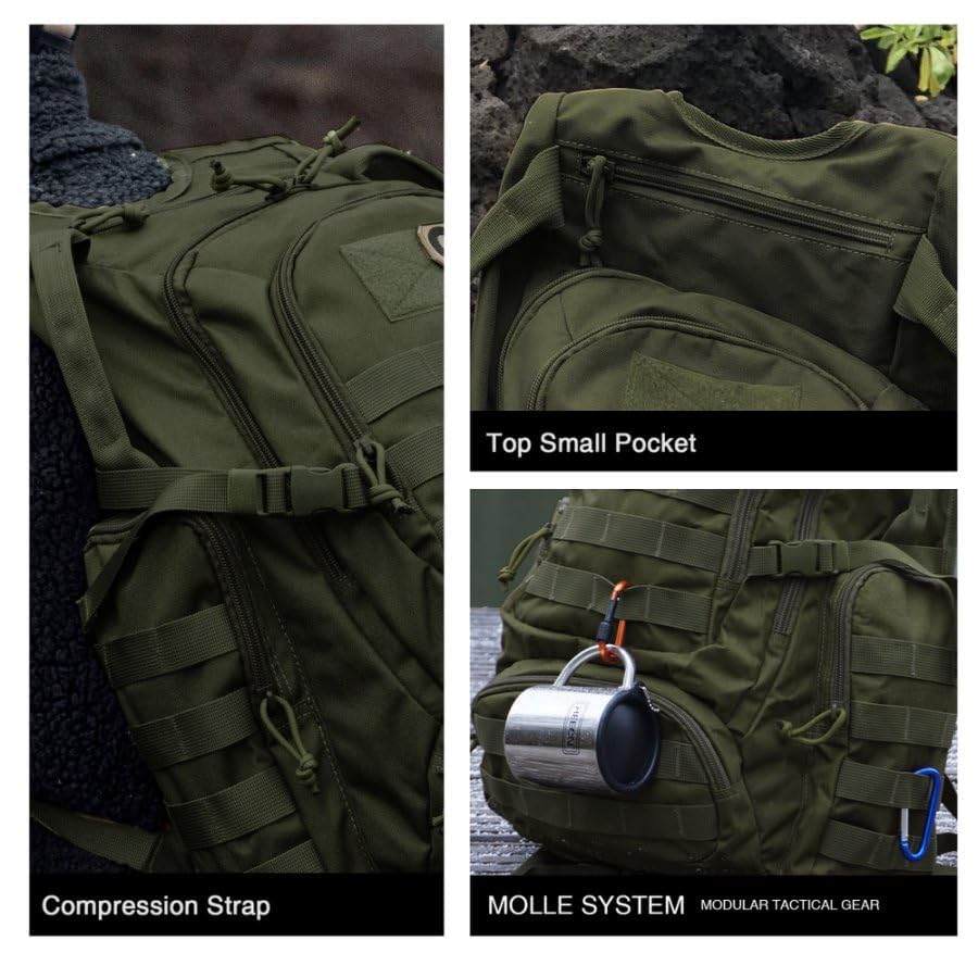 Mardingtop 25L tactical backpack front pocket organization—keeps tools, maps and camera neatly accessible.