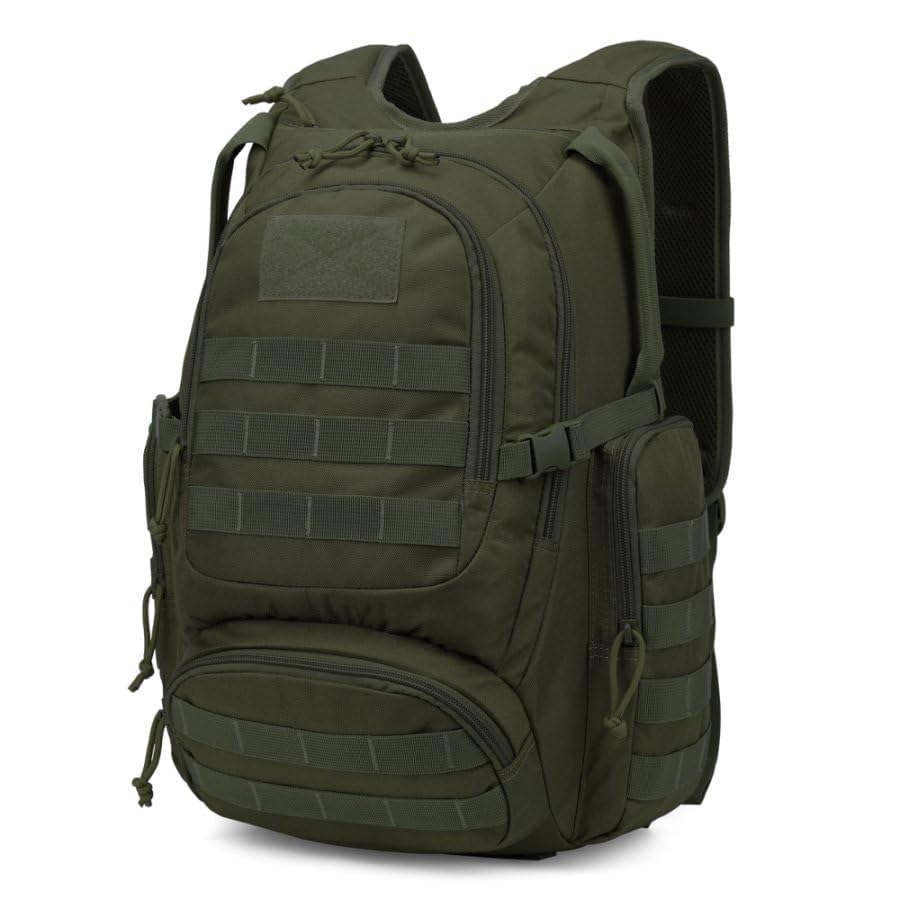 Mardingtop 25L tactical backpack front view—compact everyday carry for hiking and travel.