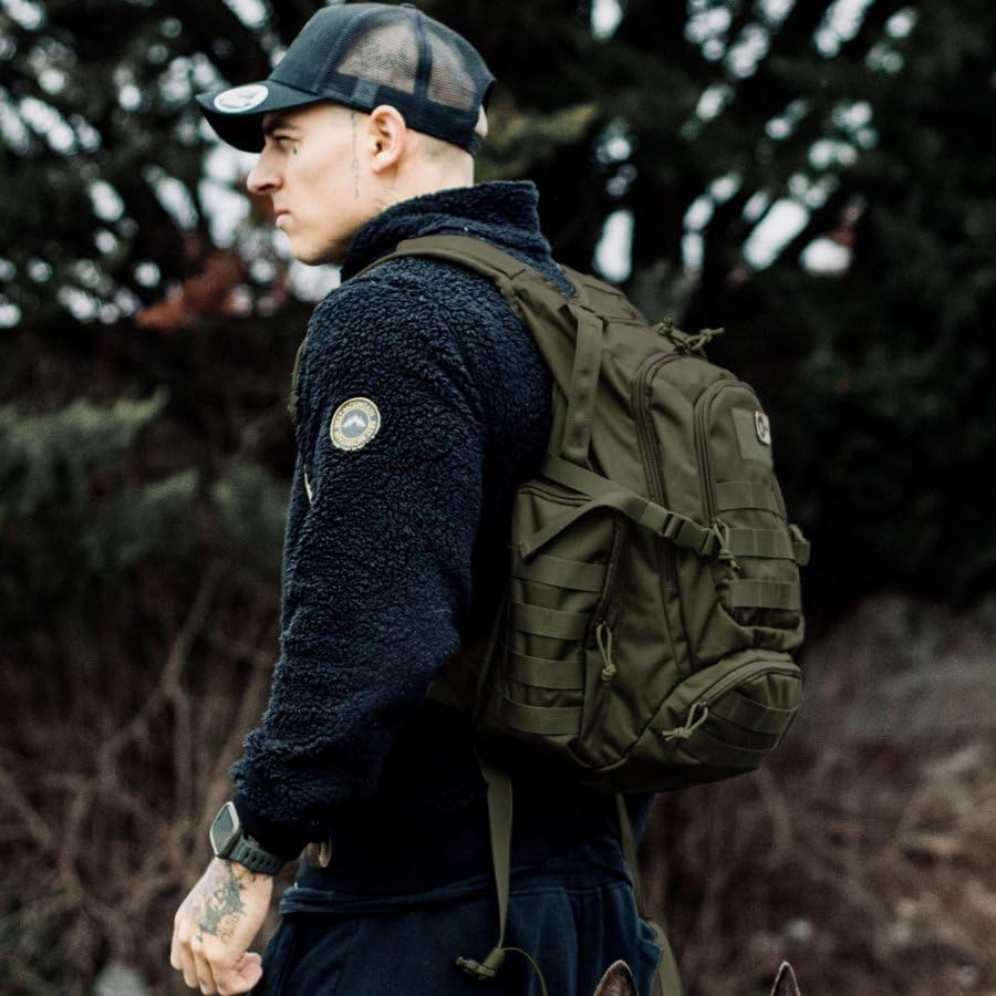 Mardingtop 25L tactical backpack hydration compartment—accommodates a 2L bladder for long treks.