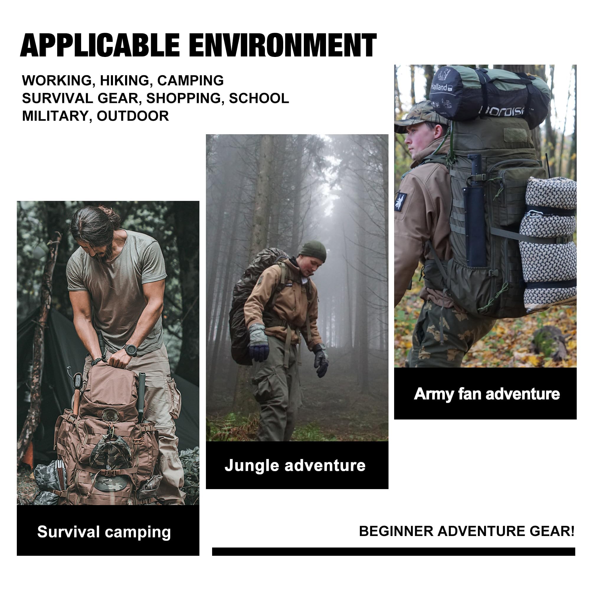 Mardingtop 70L MOLLE system enables modular gear attachments