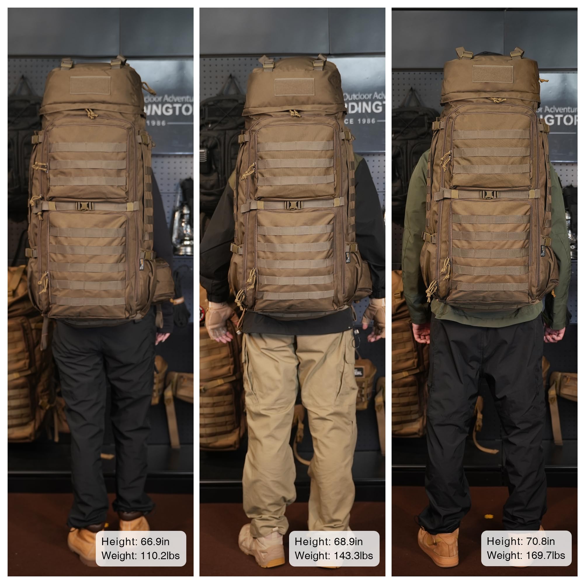 Mardingtop chest straps help stabilize the pack on uneven terrain.