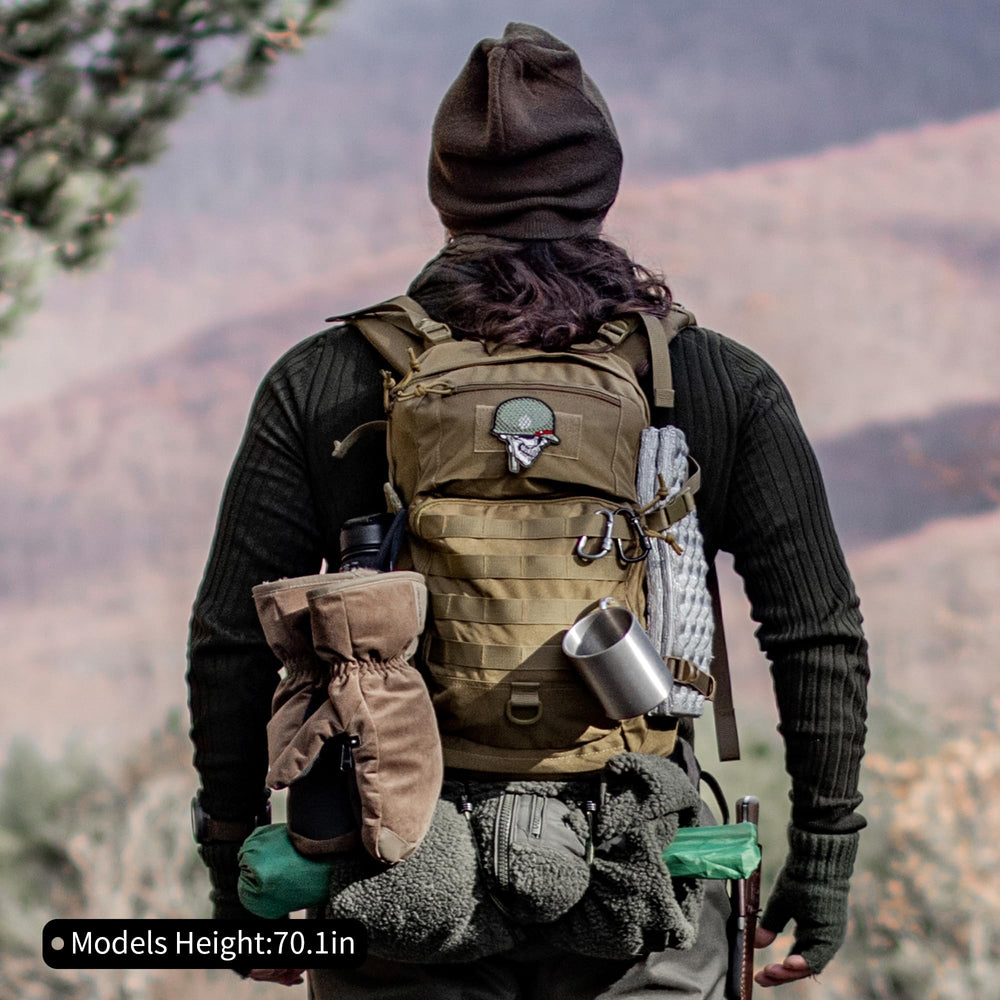 Mardingtop small tactical MOLLE backpack removable hip belt for stable wear