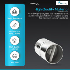 Marine City 316-grade stainless steel durability resists corrosion in marine environments.