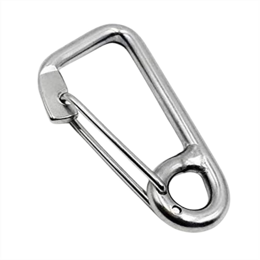 Marine City 316 stainless carabiner showing rustproof durability for outdoor gear
