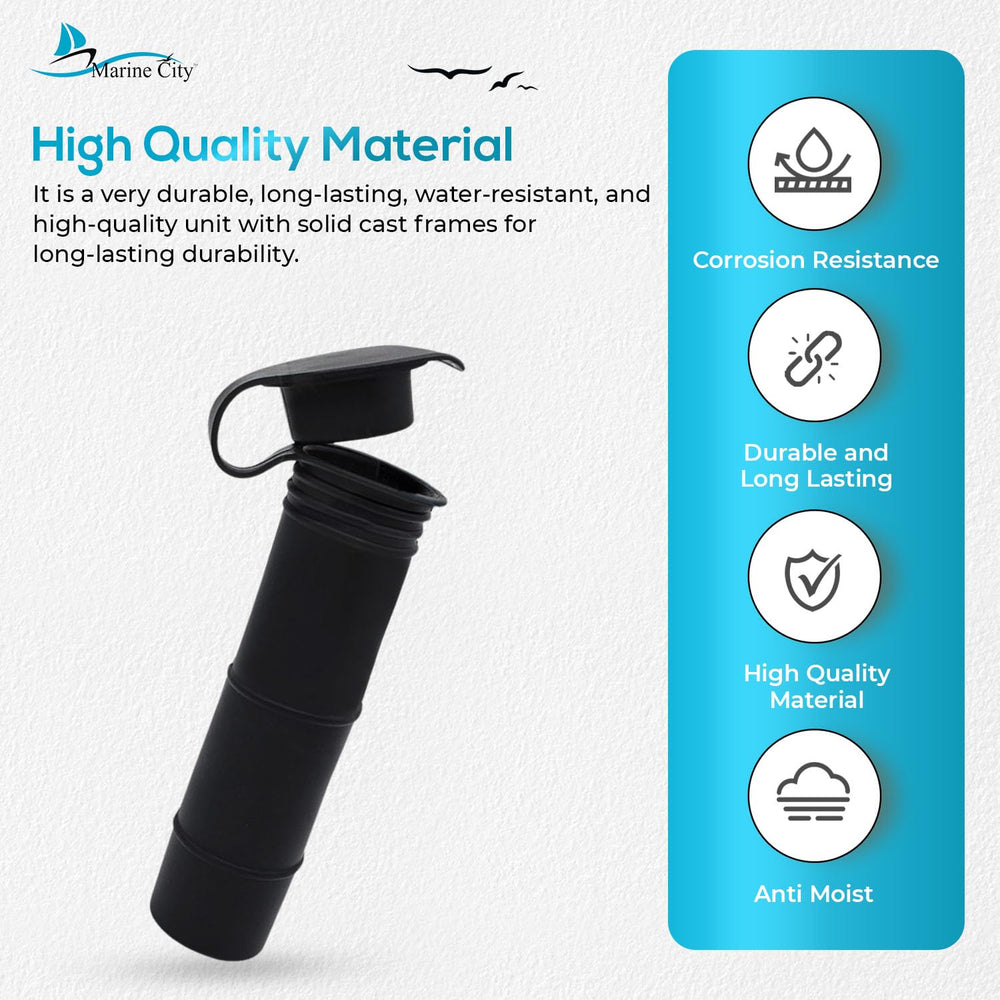 MARINE CITY 6-7/8in rod holder length keeps rods aligned