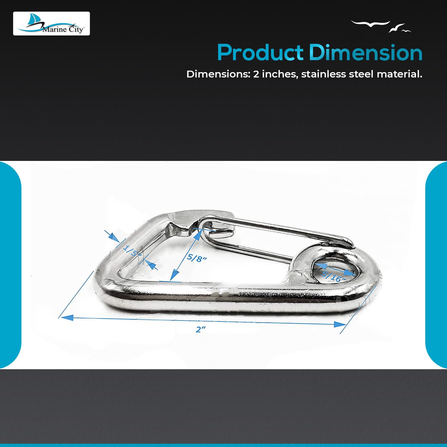 Smooth locking mechanism demonstrated on a Marine City carabiner