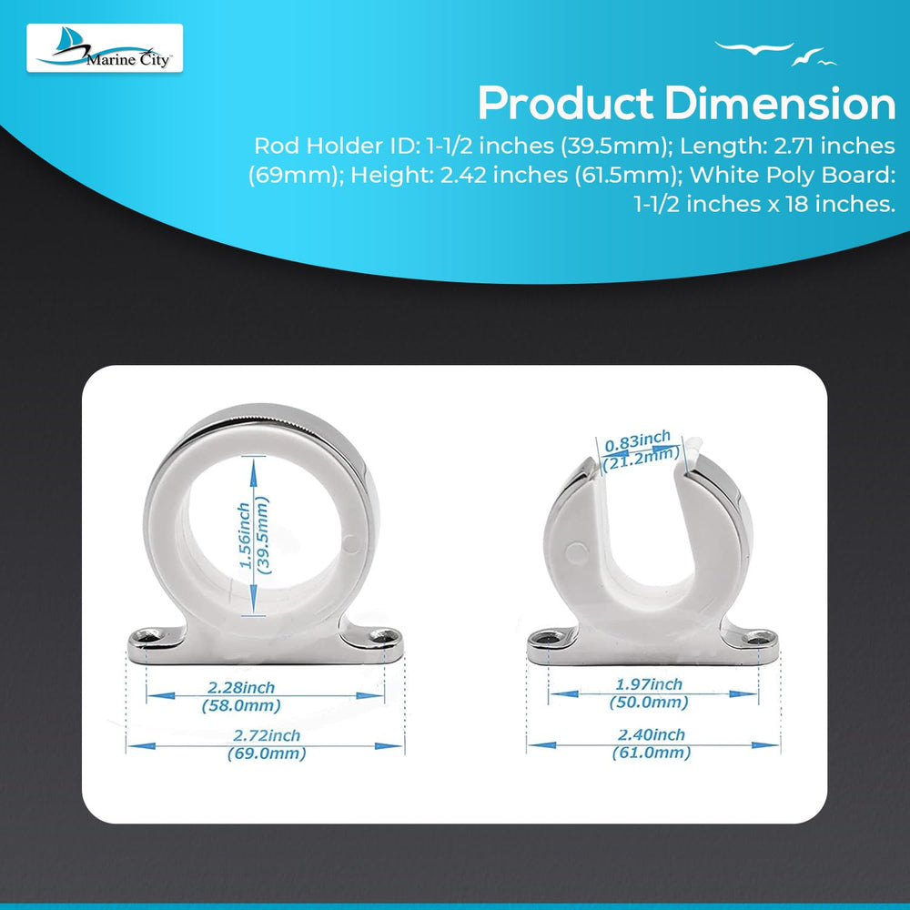 Marine City easy-mounting design enables quick installation on boats, yachts, or kayaks.