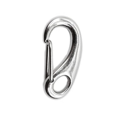 MARINE CITY egg-shaped snap hook in 316 stainless steel for secure boat gear.