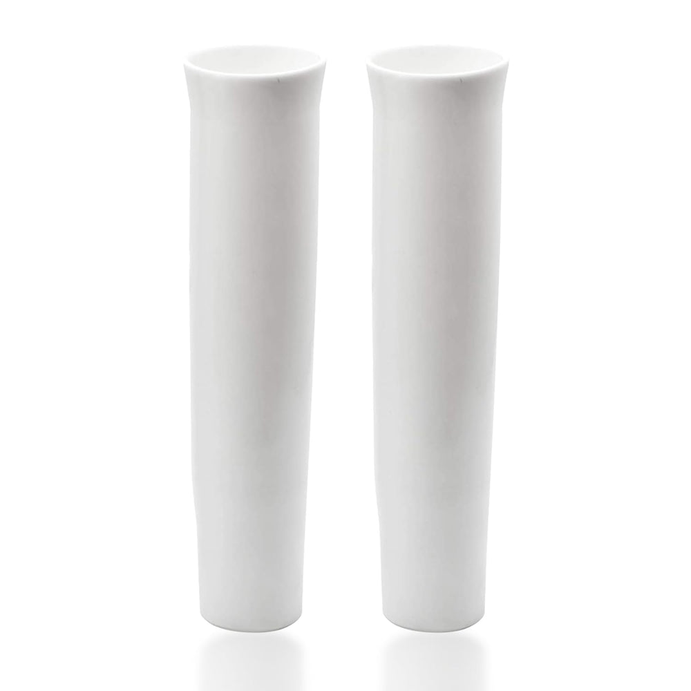 MARINE CITY flared white vinyl inserts for rod holders install quickly on boats.