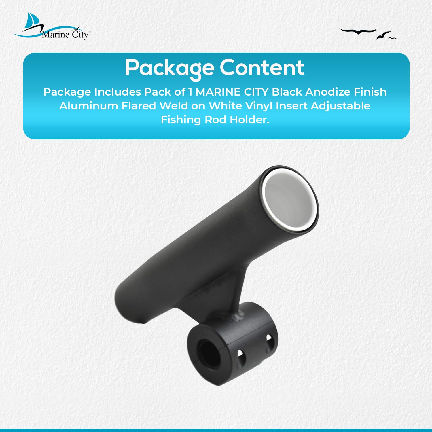 MARINE CITY pack of 1 rod holder designed for yachts and caravans