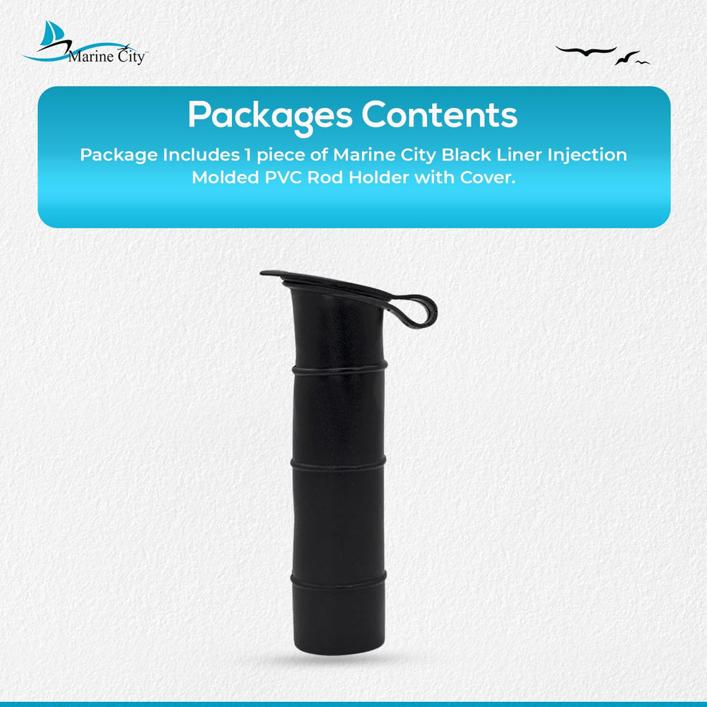 MARINE CITY packaging demonstrates one-piece holder ready to install.
