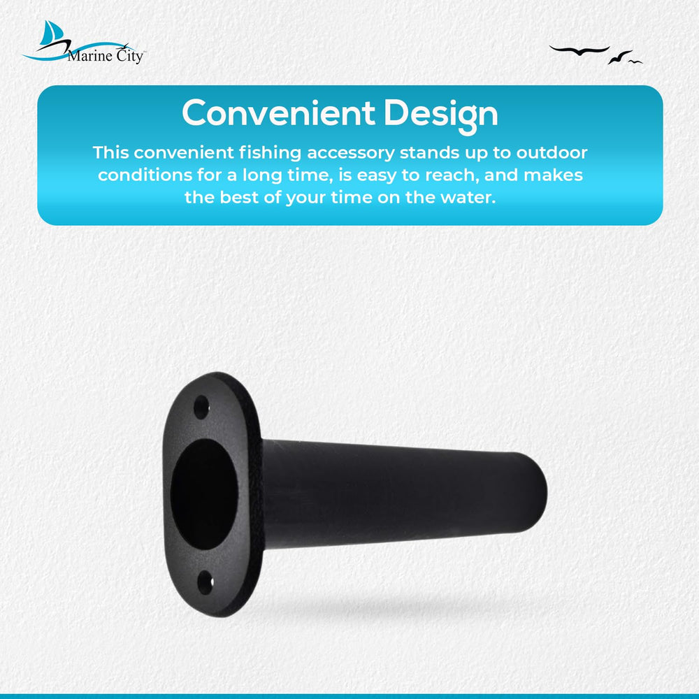 MARINE CITY rod holder with 1-1/2-inch inner diameter for standard rods.