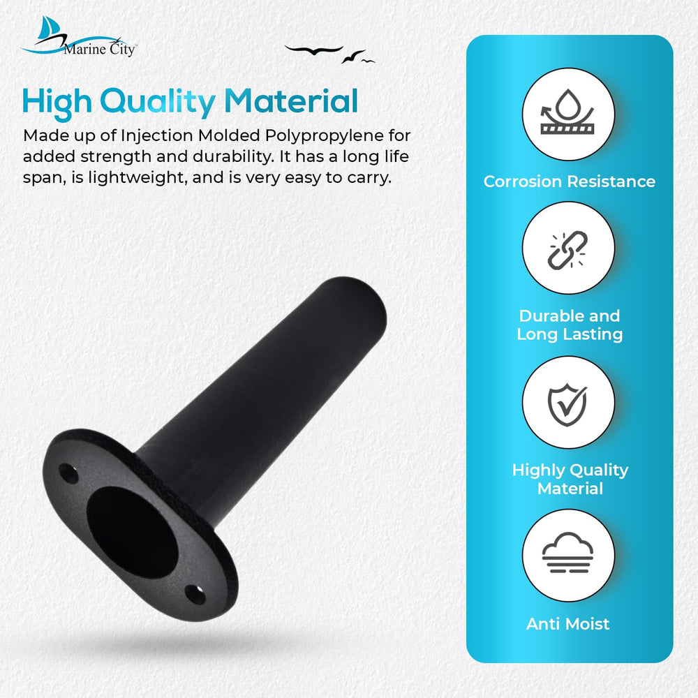 MARINE CITY 8-inch length flush mount offers convenient rod access during trips