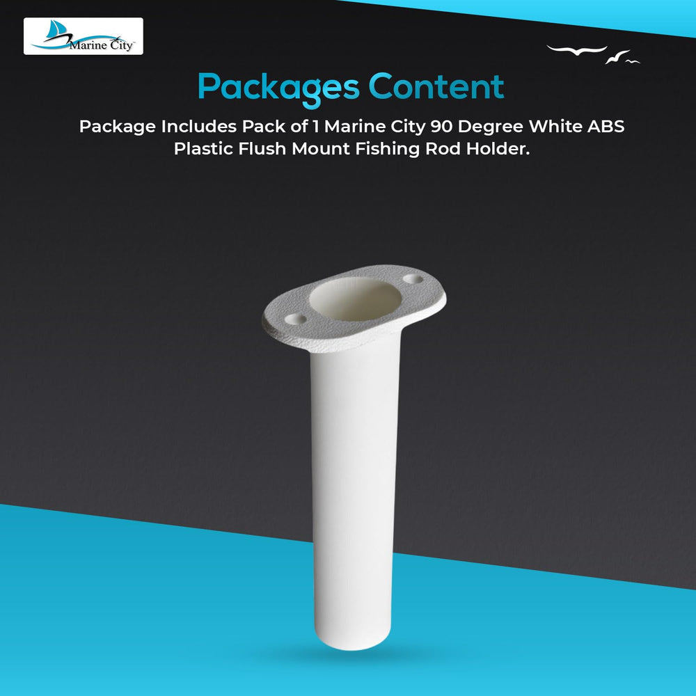 MARINE CITY packaging includes one flush mount rod holder