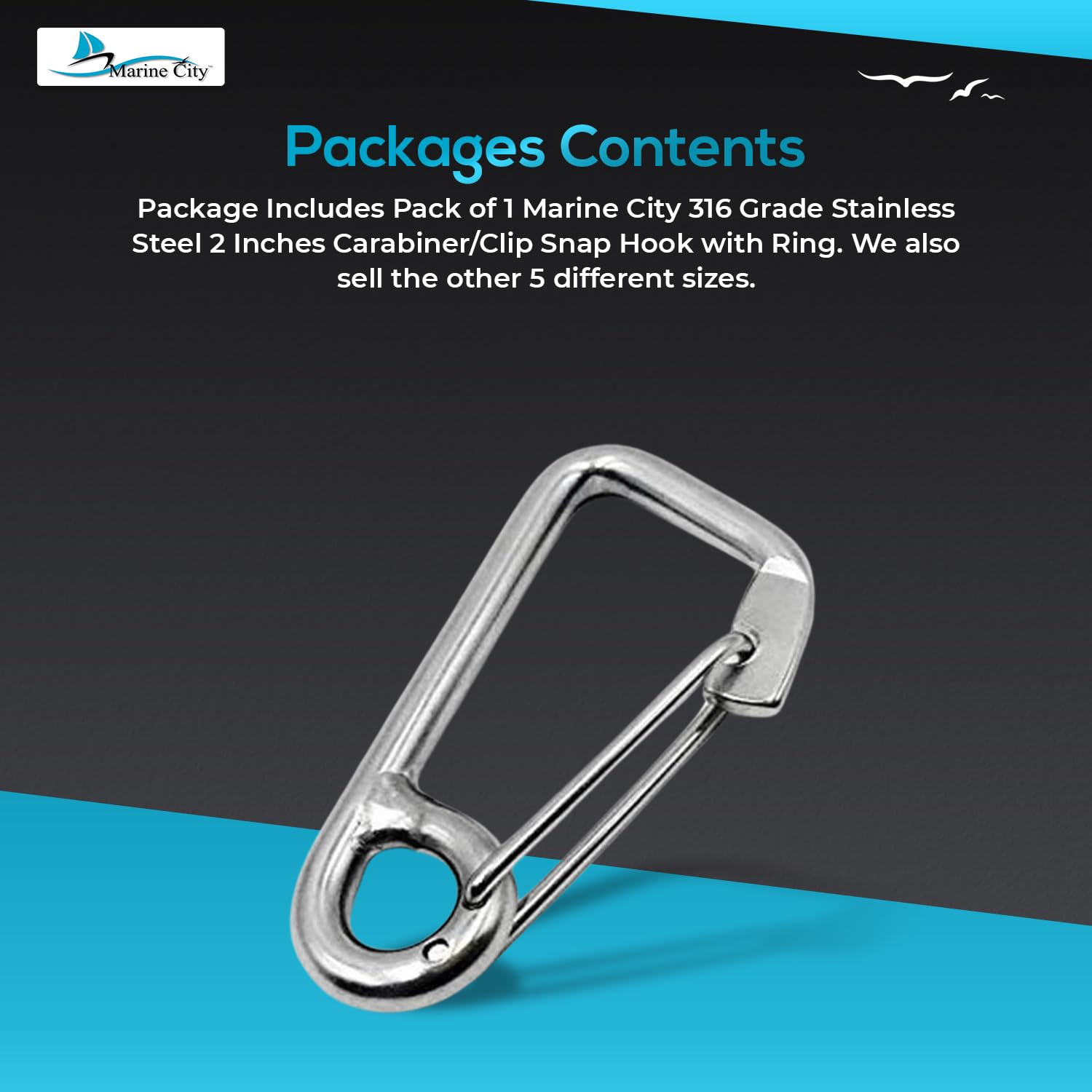 Marine City secure clip for cords, lanterns, and portable gear outdoors
