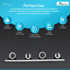 Marine City soft vinyl insert cushions rod butt to protect ends when docking or storing.
