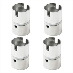 Marine City swivel rod holder close-up in polished 316 stainless steel for durability.