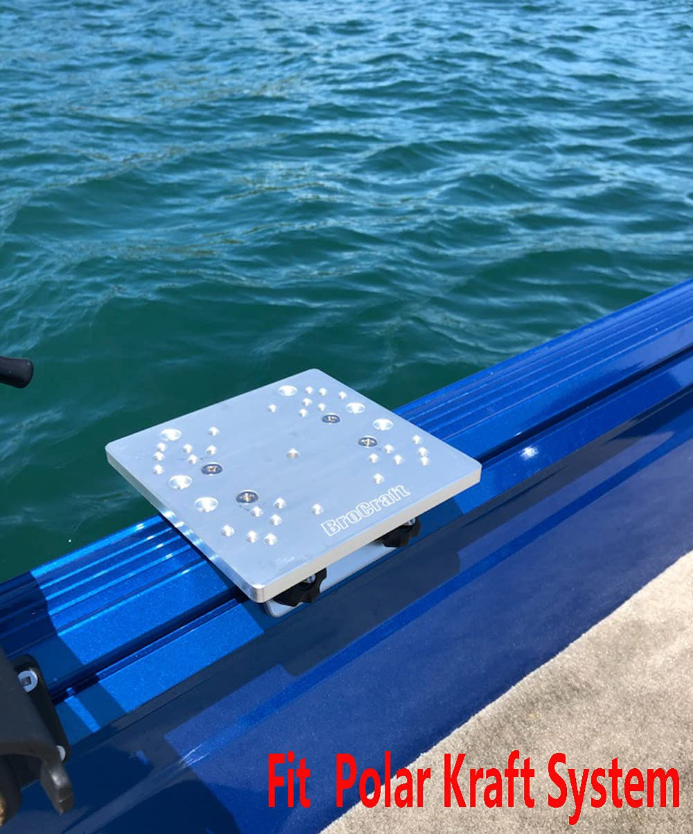Marine-grade T6 aluminum downrigger bracket, durable and corrosion resistant