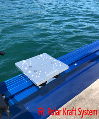 Marine-grade T6 aluminum downrigger bracket, durable and corrosion resistant
