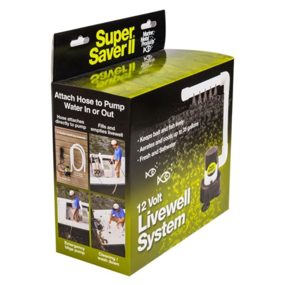 Mounted SS-II livewell kit installed inside a cooler with spray bar
