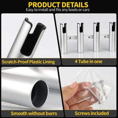 Close-up of 3/4 link tube design for rod rack