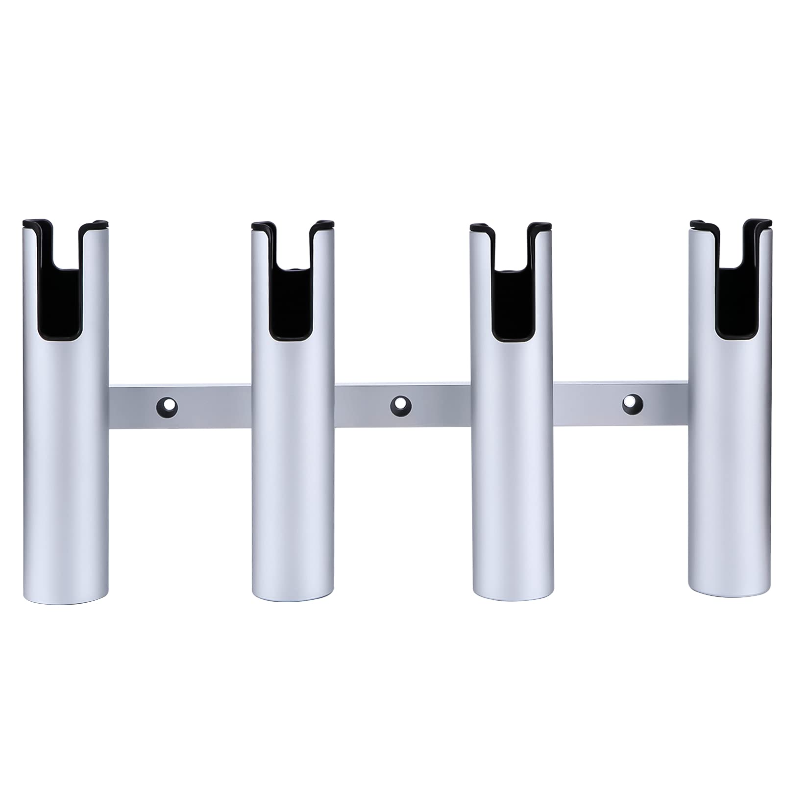 Marinebaby silver finish rod holder complements boat interiors.