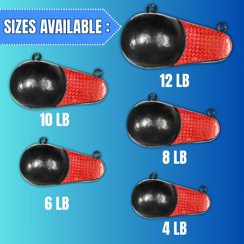 MarineNow cannon-ball weight vinyl coating resists corrosion in freshwater and saltwater.