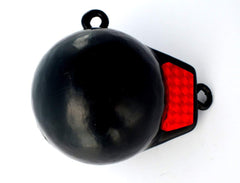 MarineNow 12 lb canon ball in use on a boat during trolling setups