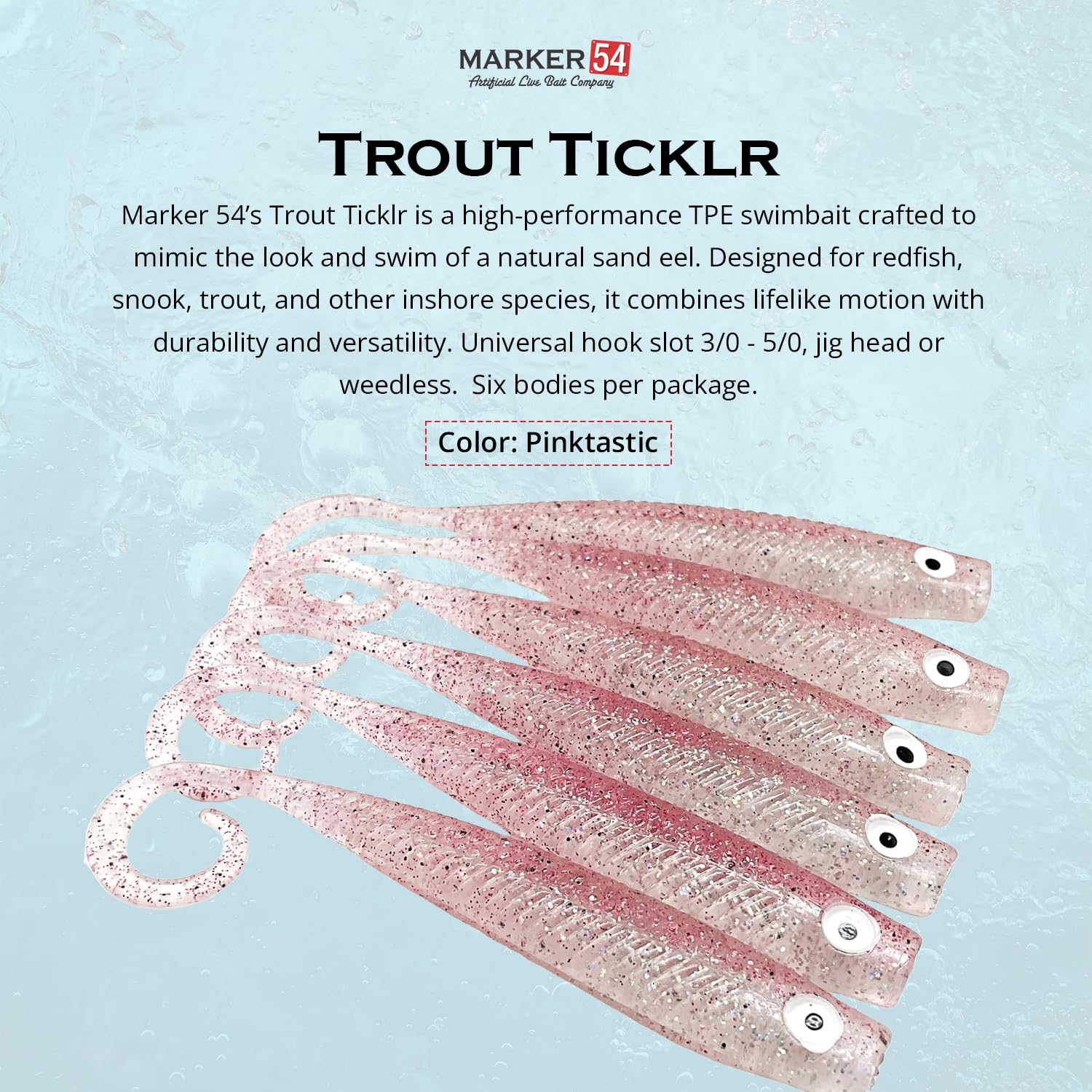 Marker 54 Trout Ticklr side profile highlights balanced action for finesse presentations