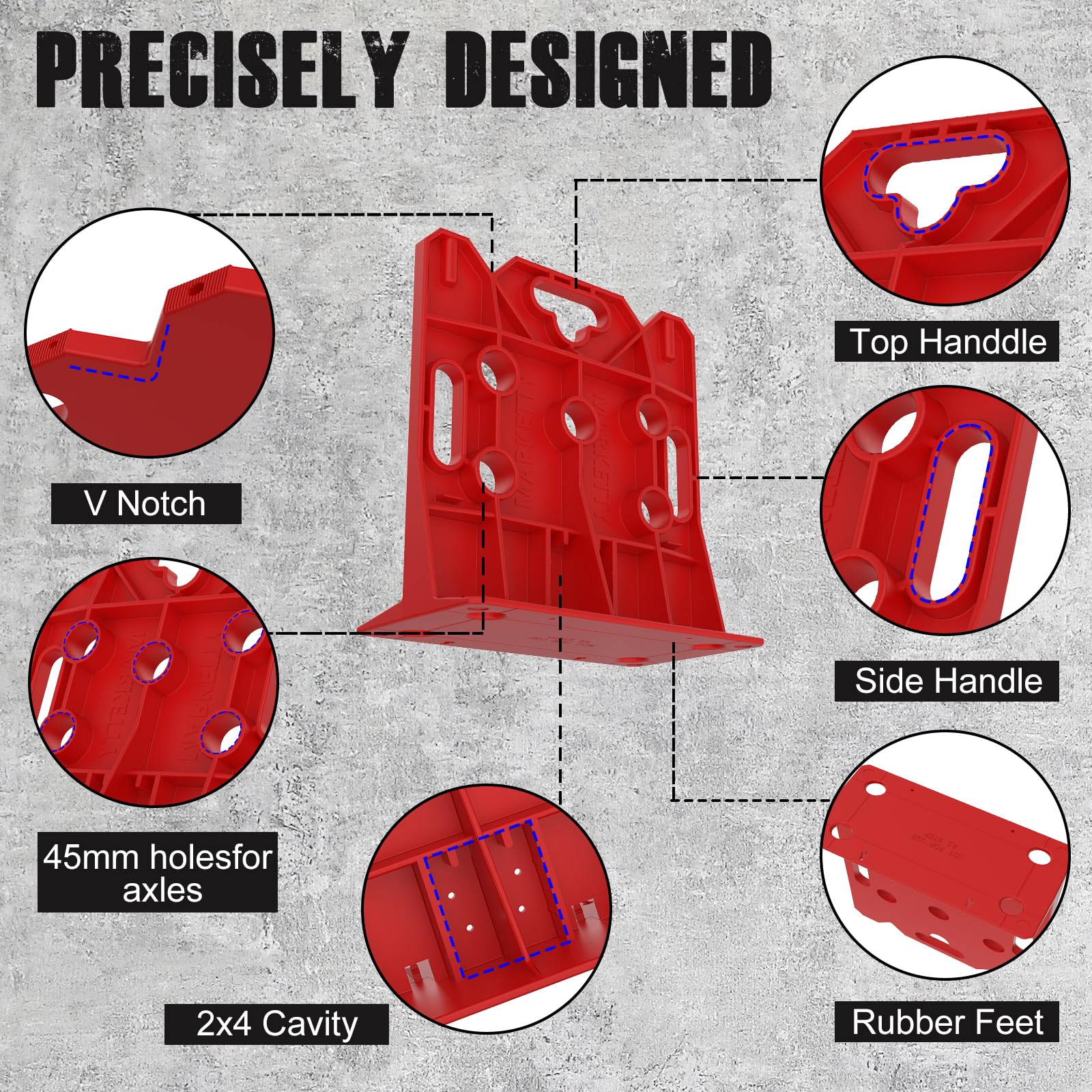 MarketTY wire dispenser red portable travel setup for on-site use and quick access.
