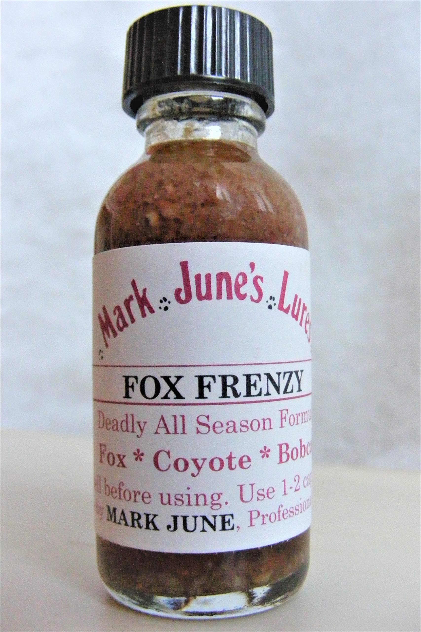 Mark June's Huntsmart Fox Frenzy 1oz lure attracts all-season predators effectively.