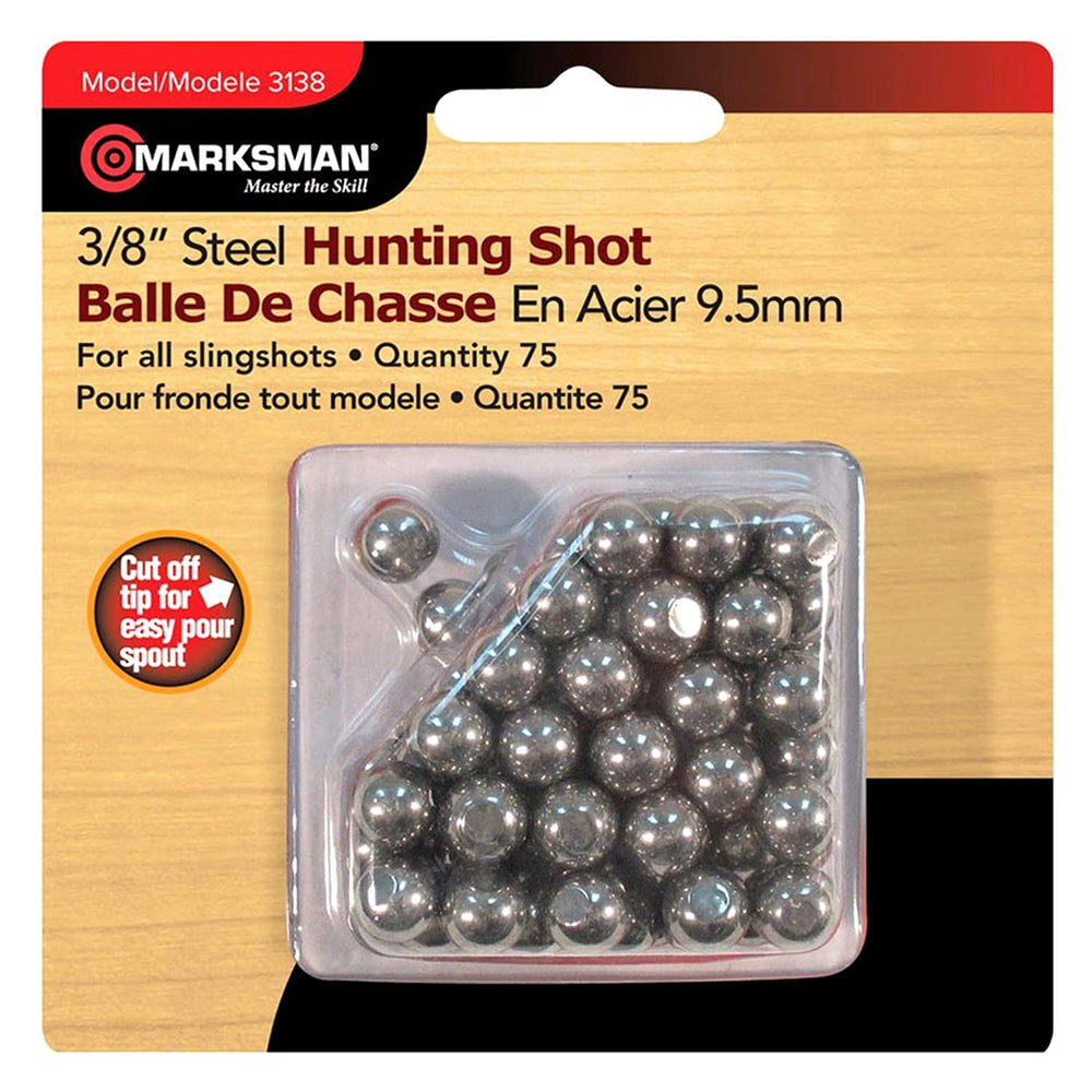 Marksman AMMO slingshot 3-8-inch steel shot for precise target practice