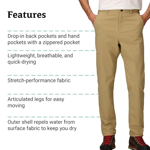 MARMOT Arch Rock Pant Shetland 34—knee articulation for comfortable climbing.