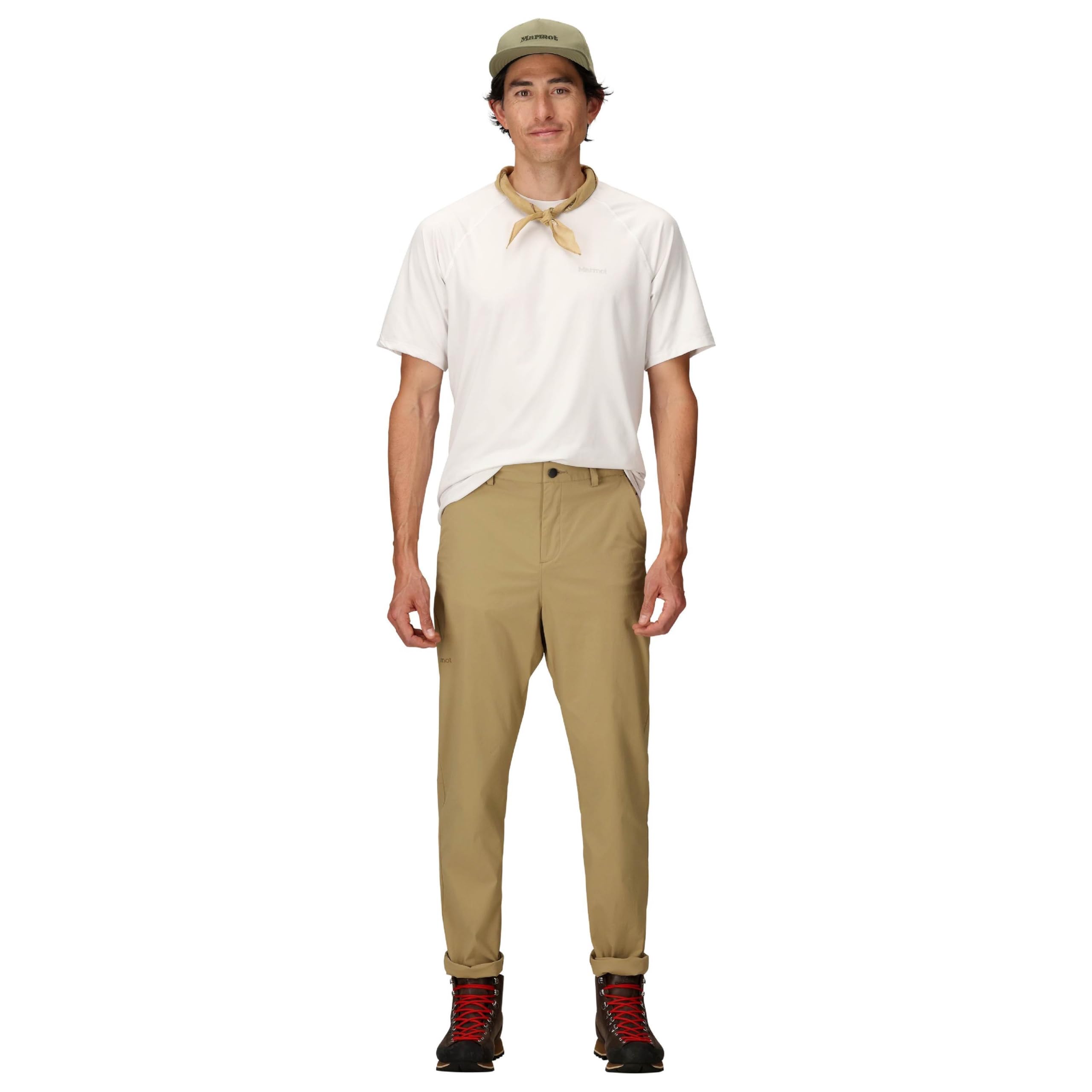 MARMOT Arch Rock Pant Shetland back view shows rugged durability on rough terrain