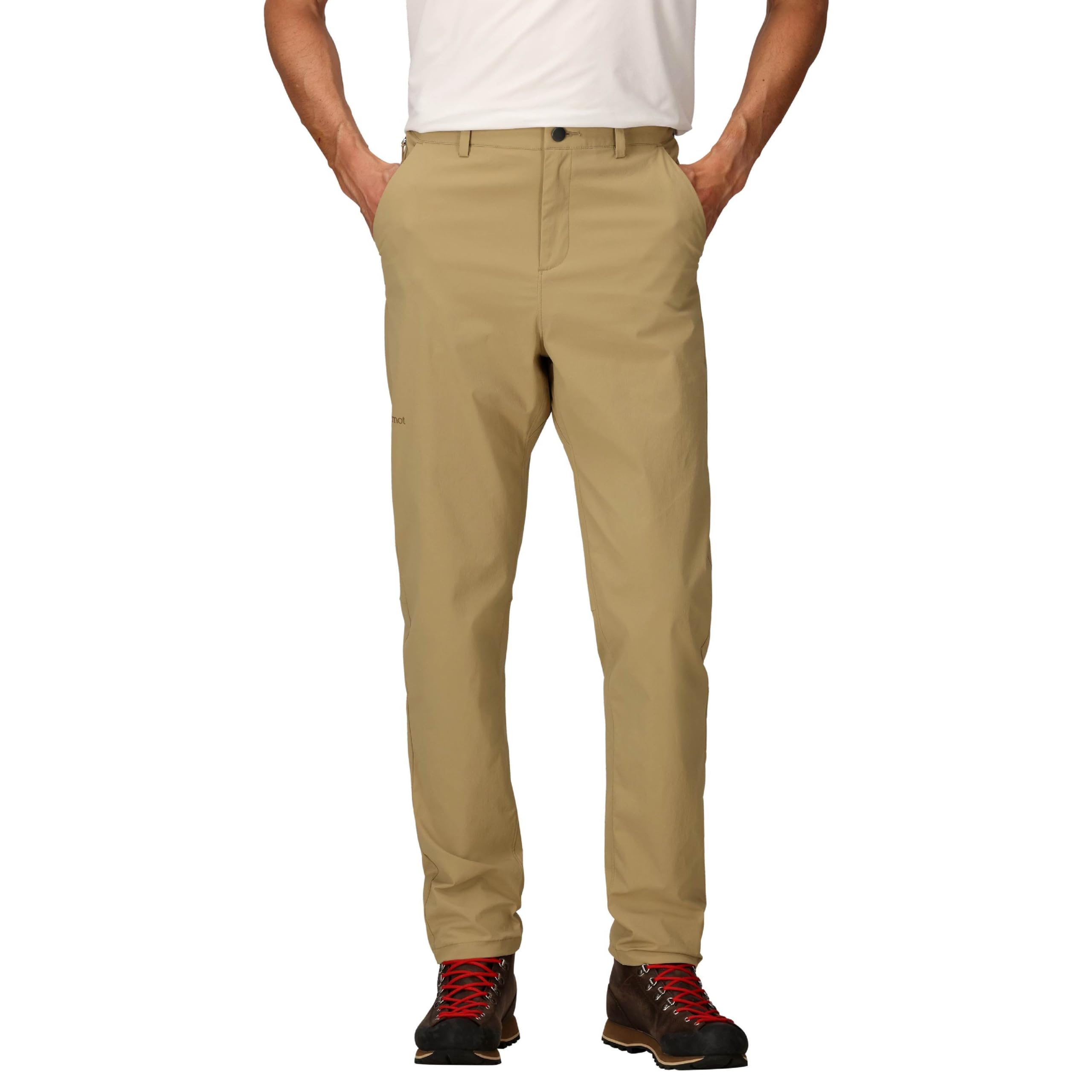 MARMOT Arch Rock Pant Shetland front view highlights lightweight abrasion-resistant fabric for hiking