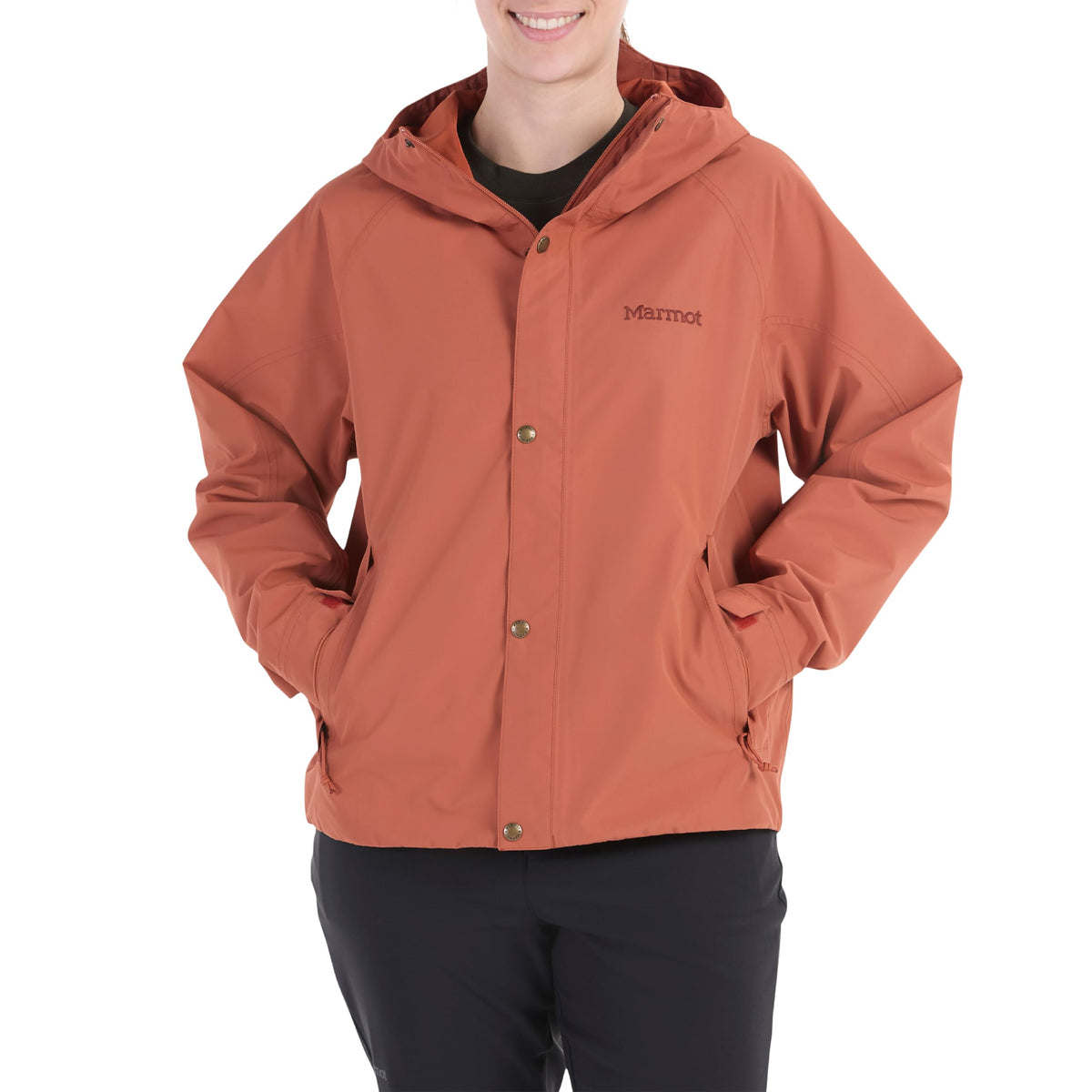 MARMOT Cascade Auburn front view showing waterproof protection
