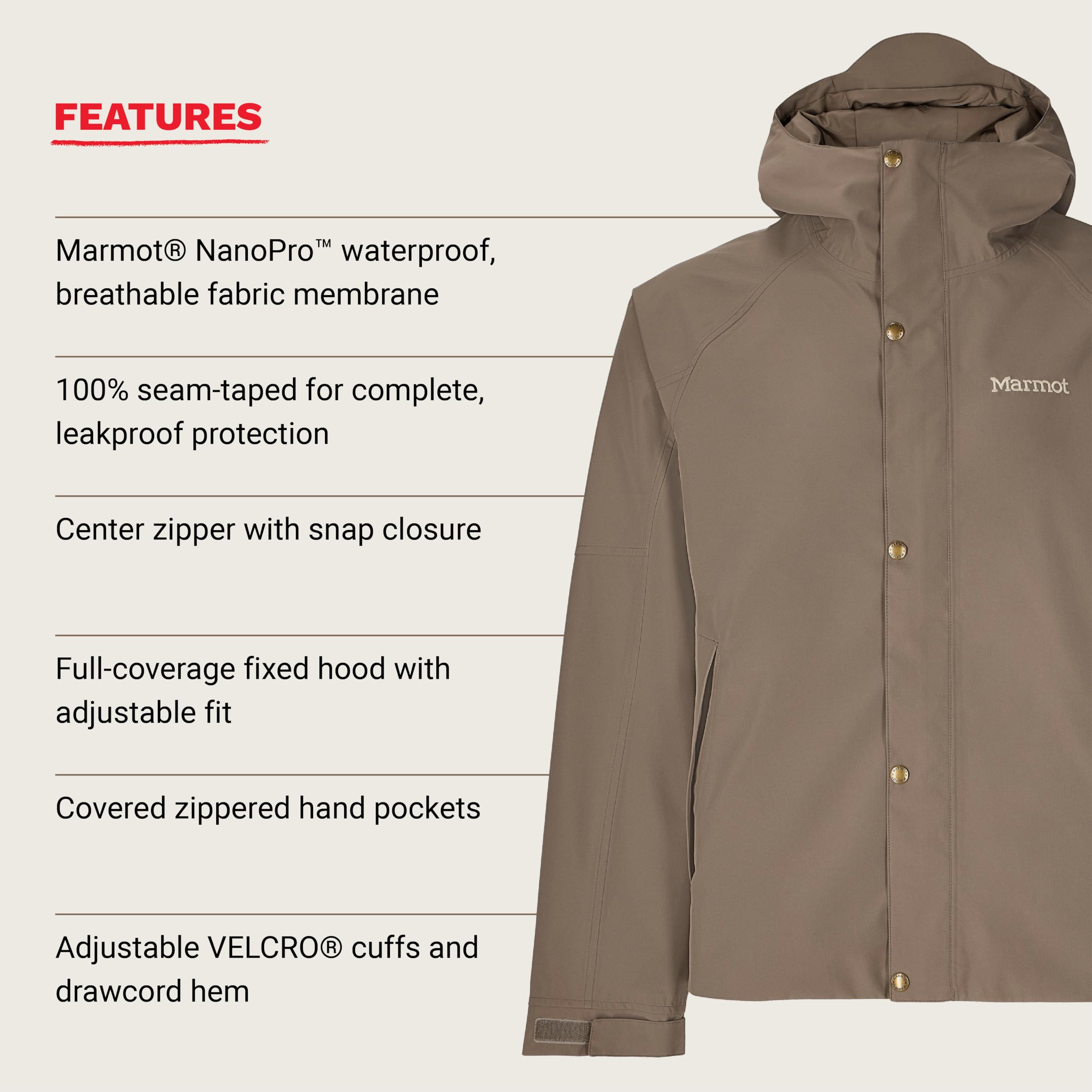 Marmot Cascade zippered-hand-pockets keep essentials secure during trails