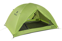 Marmot Crane Creek tent entry doors demonstrate easy access after a long hike.