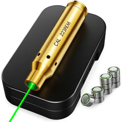 Marmot Green Laser Bore Sight focused on 223/5.56 for quick zeroing.