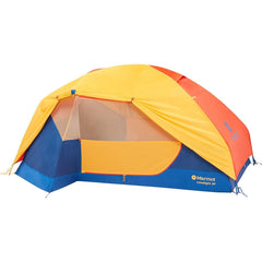 Marmot Limelight Tent front view under red sun showing roomy two-person headroom