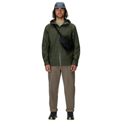 Marmot Minimalist Pertex Jacket Nori back view with pack-friendly design