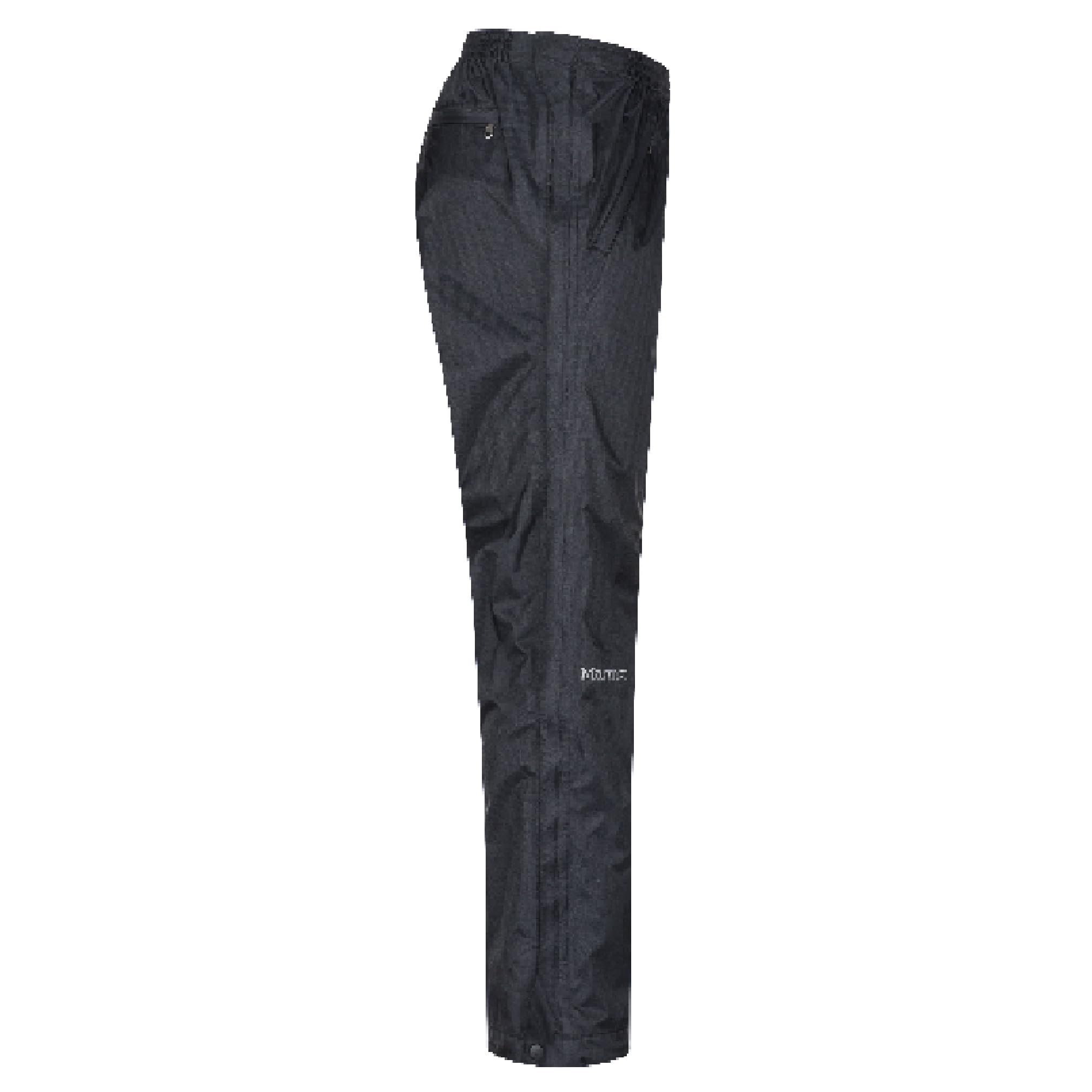 Marmot PreCip Eco pants roll up for packable storage in totes or panniers.