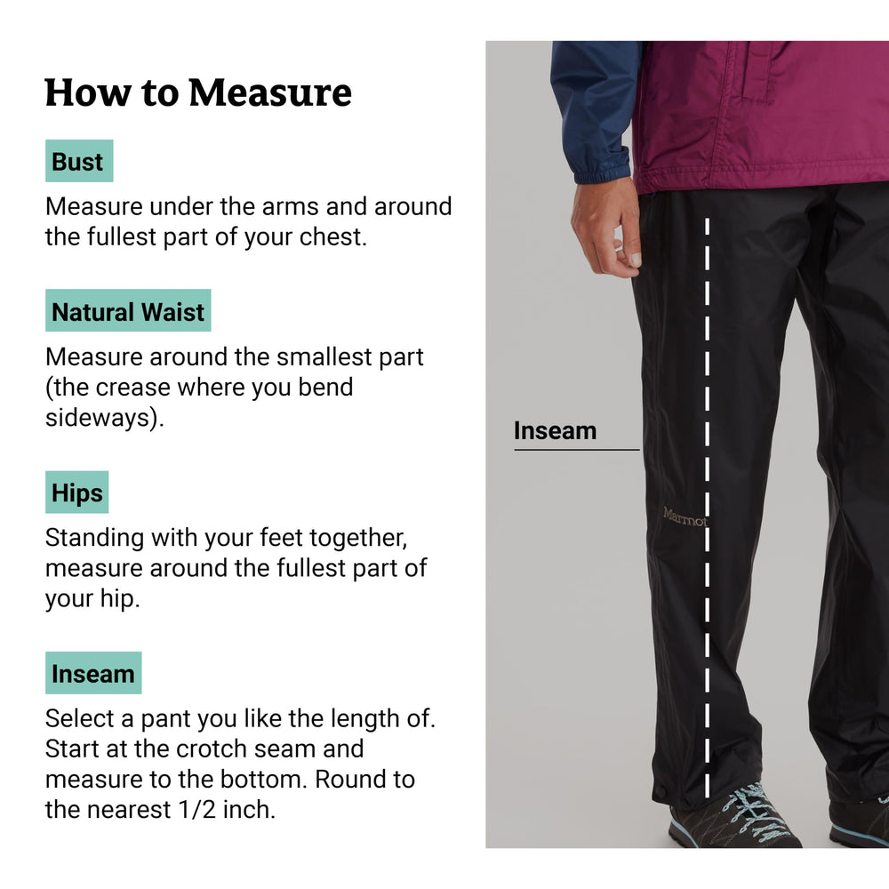 MARMOT PreCip Eco pants packable and lightweight for travel.
