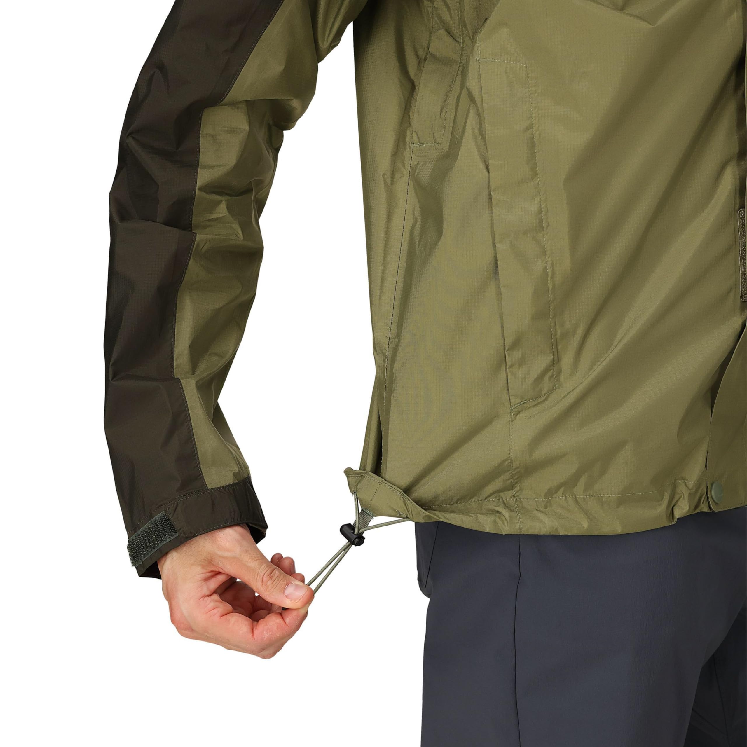 MARMOT PreCip Eco rain jacket Velcro cuffs seal out cold air.