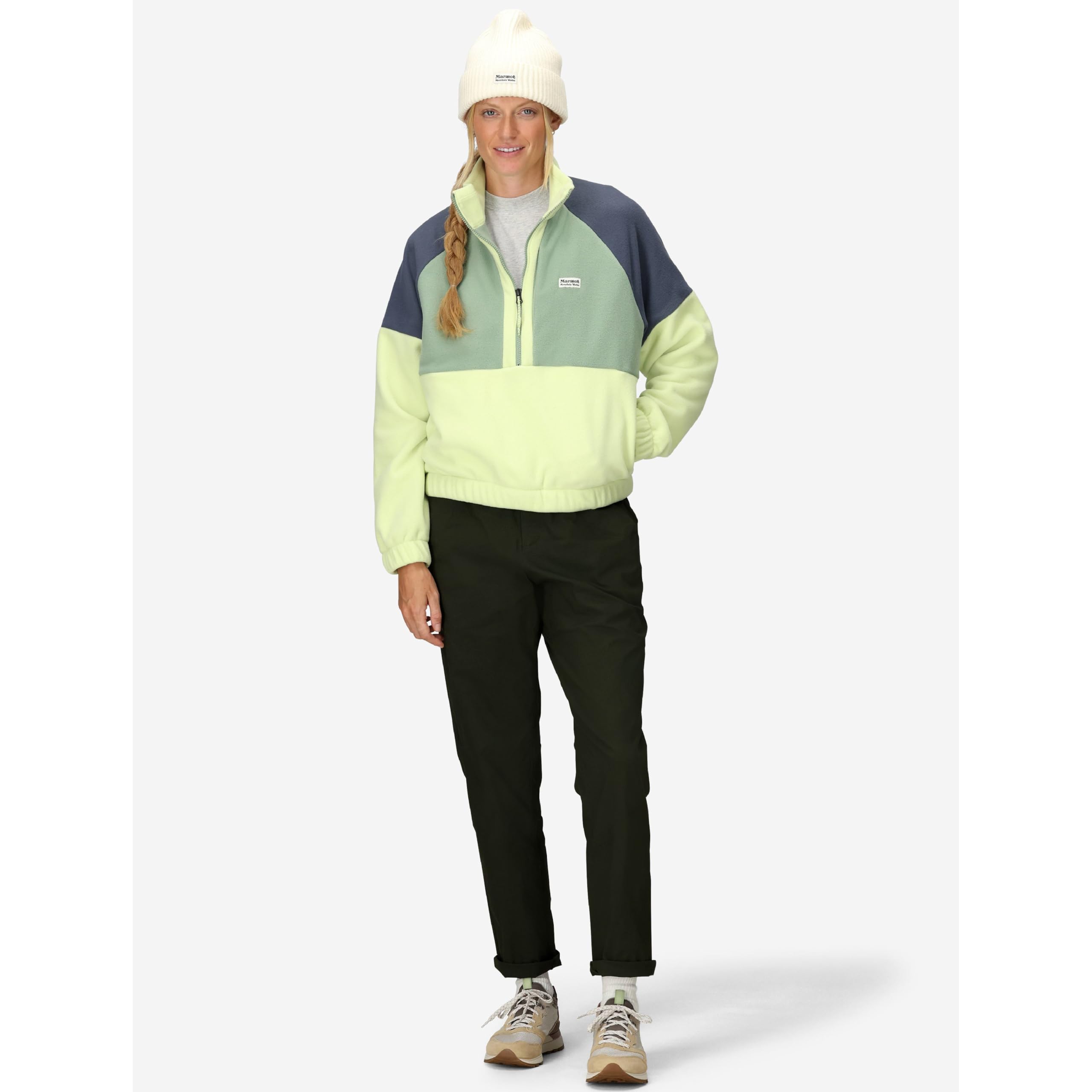 MARMOT Retro Rocklin chest pocket zip detail secures small essentials.