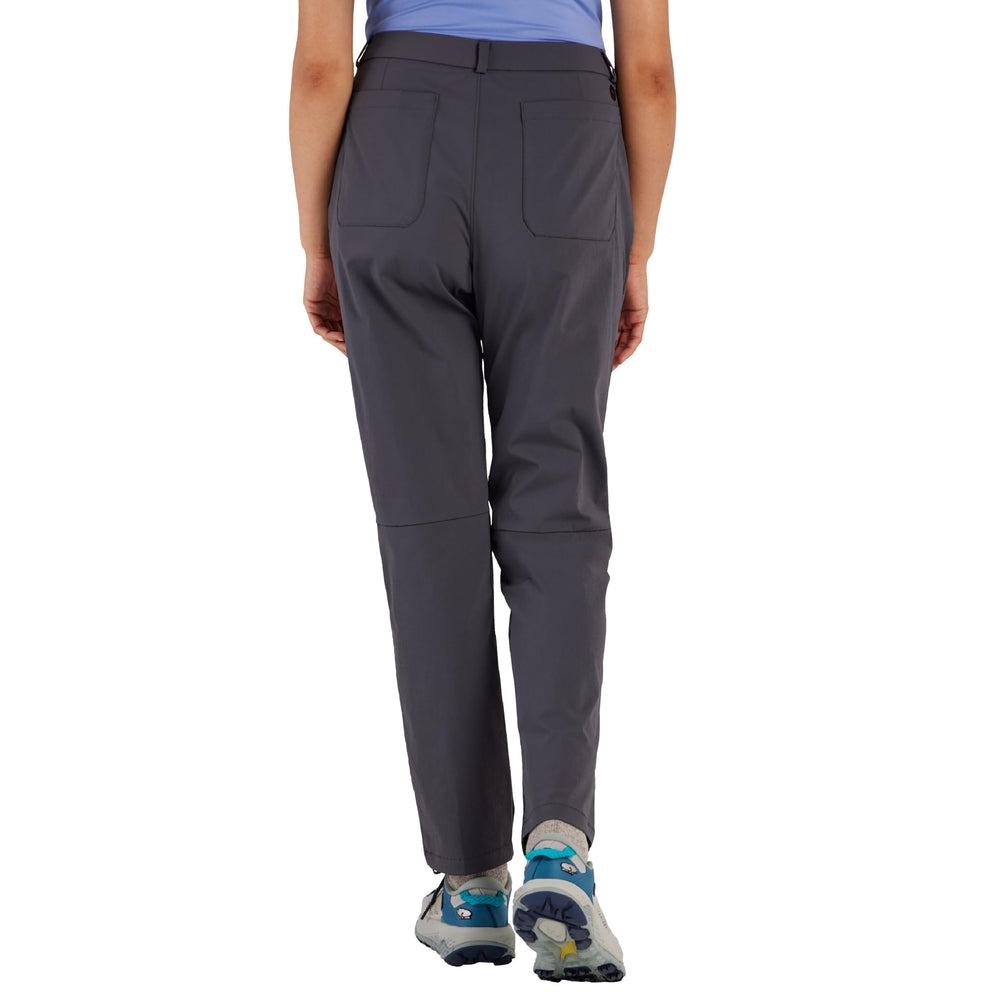 MARMOT Women's Arch Rock Pant side pocket dark steel highlighting secure storage options for essentials