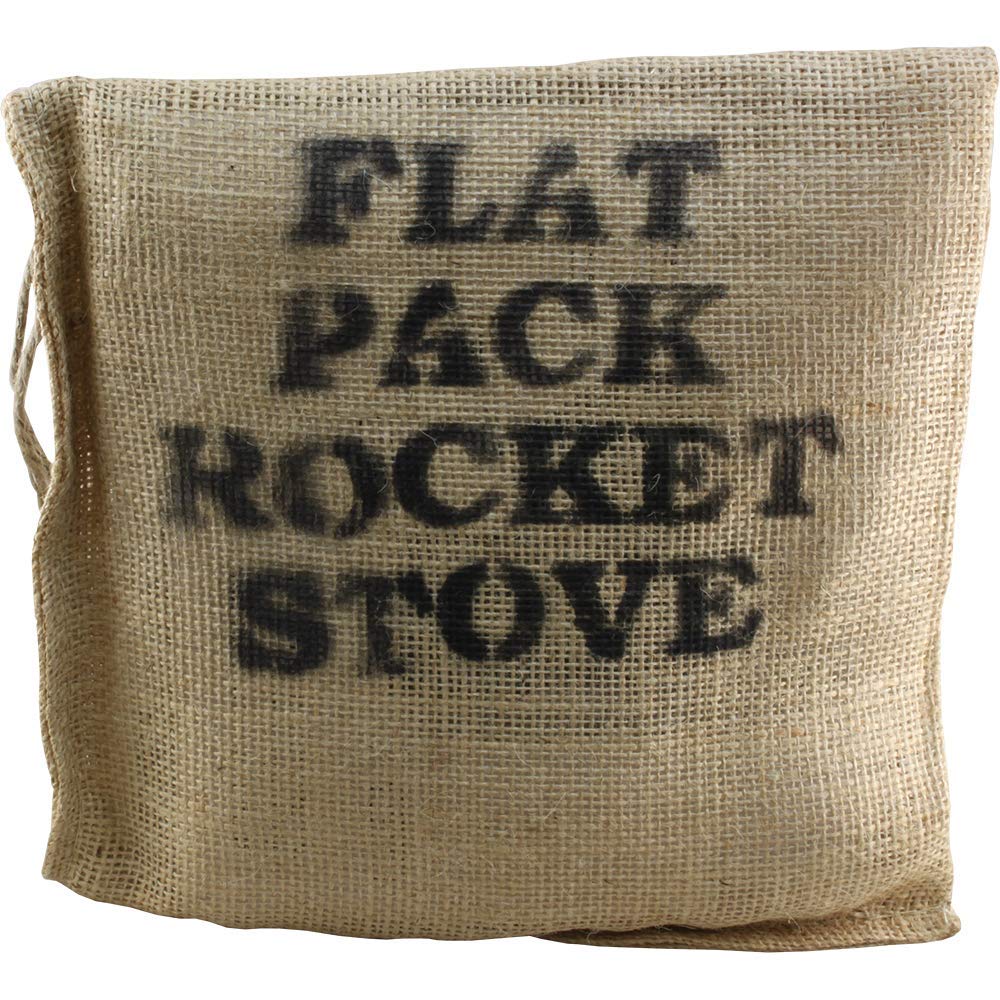 Marsh Kettles rocket stove ignition is quick and gravity-fed for reliability.